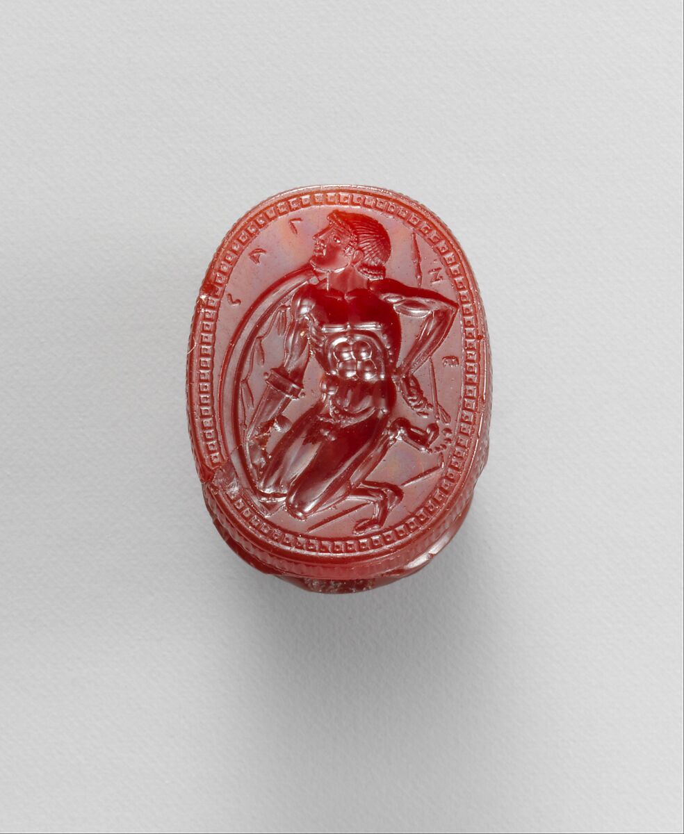 Carnelian scarab, Carnelian, Etruscan, Populonia 