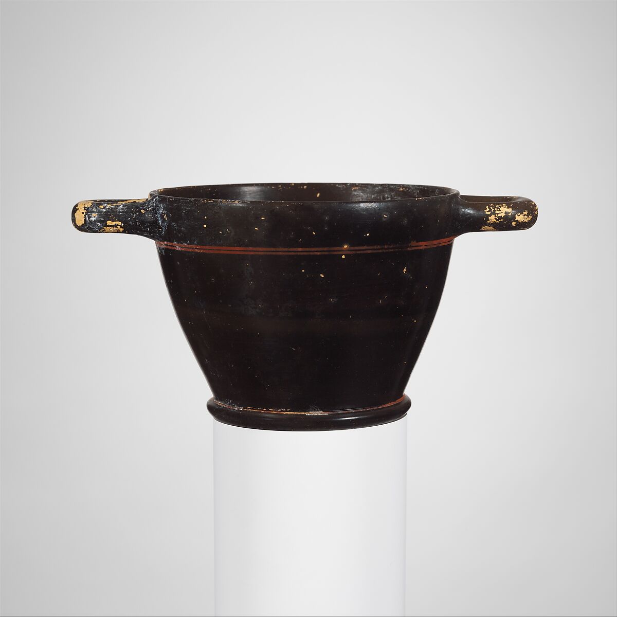 Terracotta skyphos (deep drinking cup), Terracotta, Greek, Corinthian 