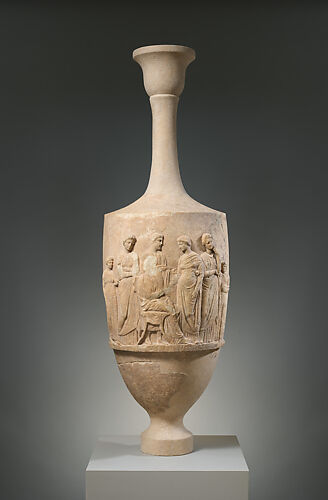 Marble funerary lekythos of Aristomache