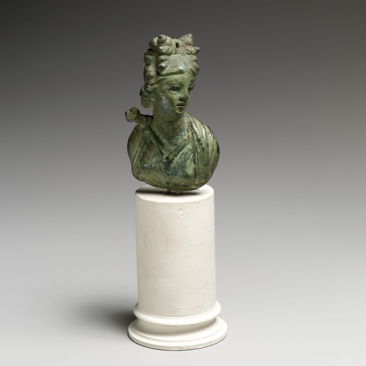 Bronze bust of Artemis, Bronze, Roman 