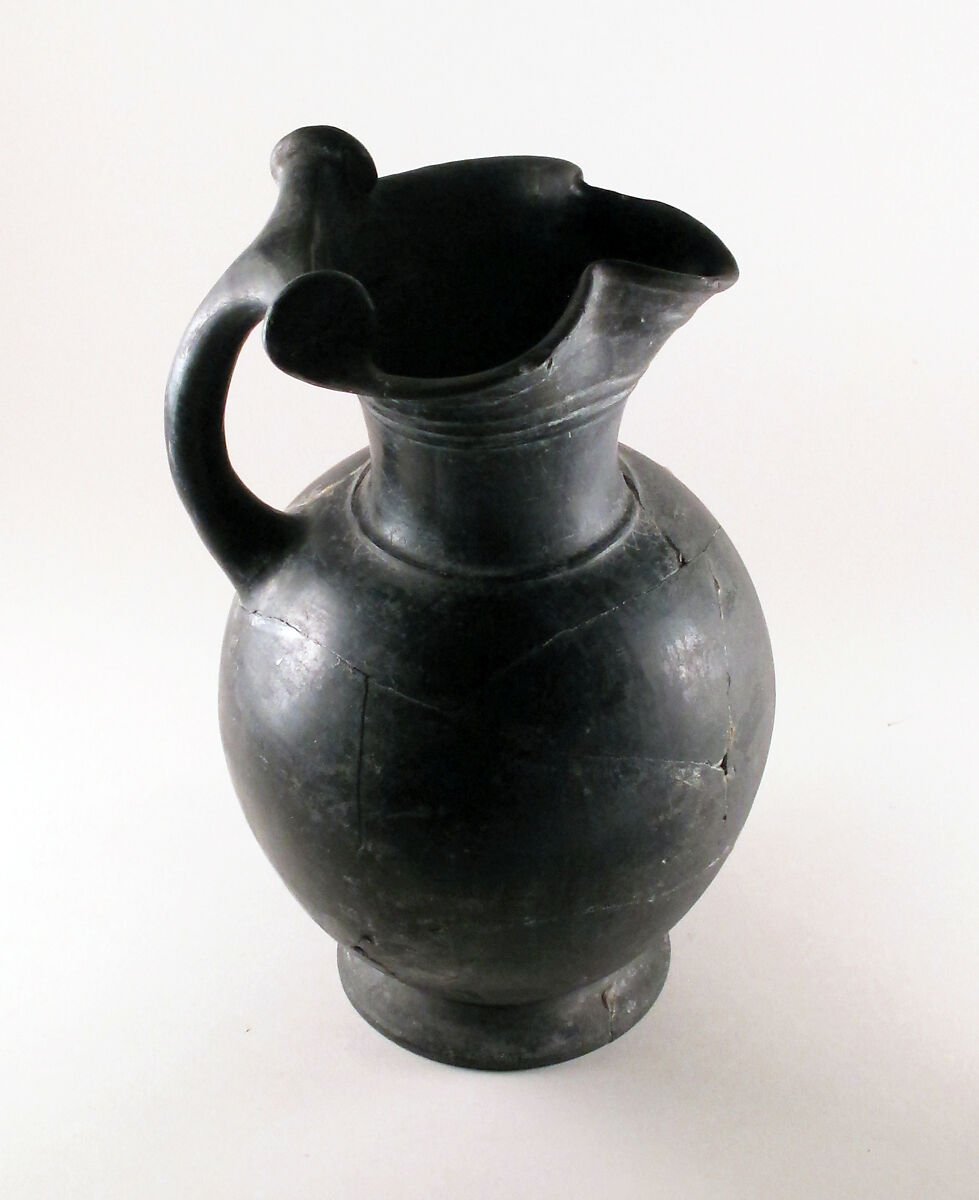 Oinochoe, Terracotta, Etruscan 