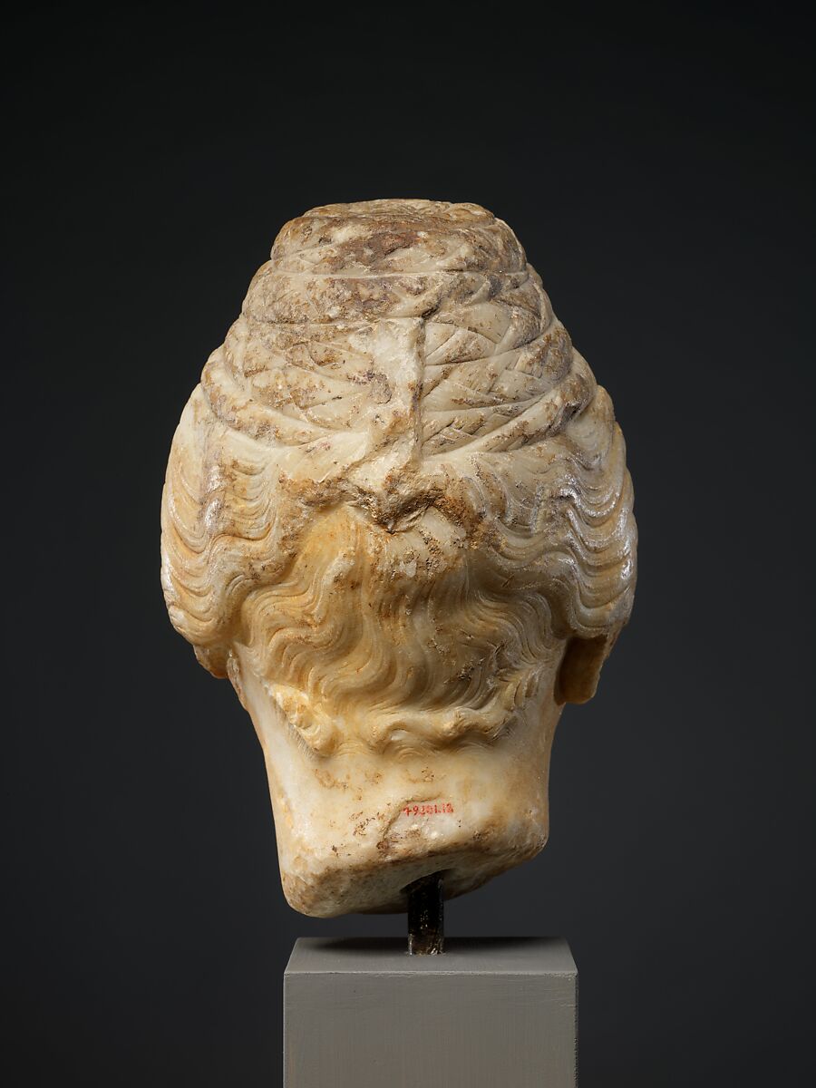 Marble head of a woman, Marble, Roman