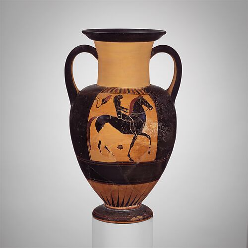 Terracotta neck-amphora (jar)