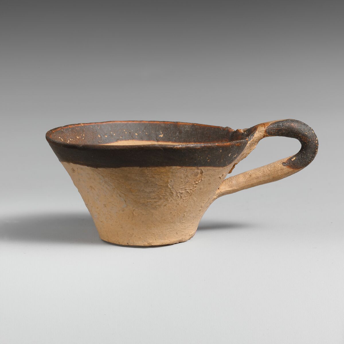 Terracotta miniature one-handled cup, Terracotta, Minoan 