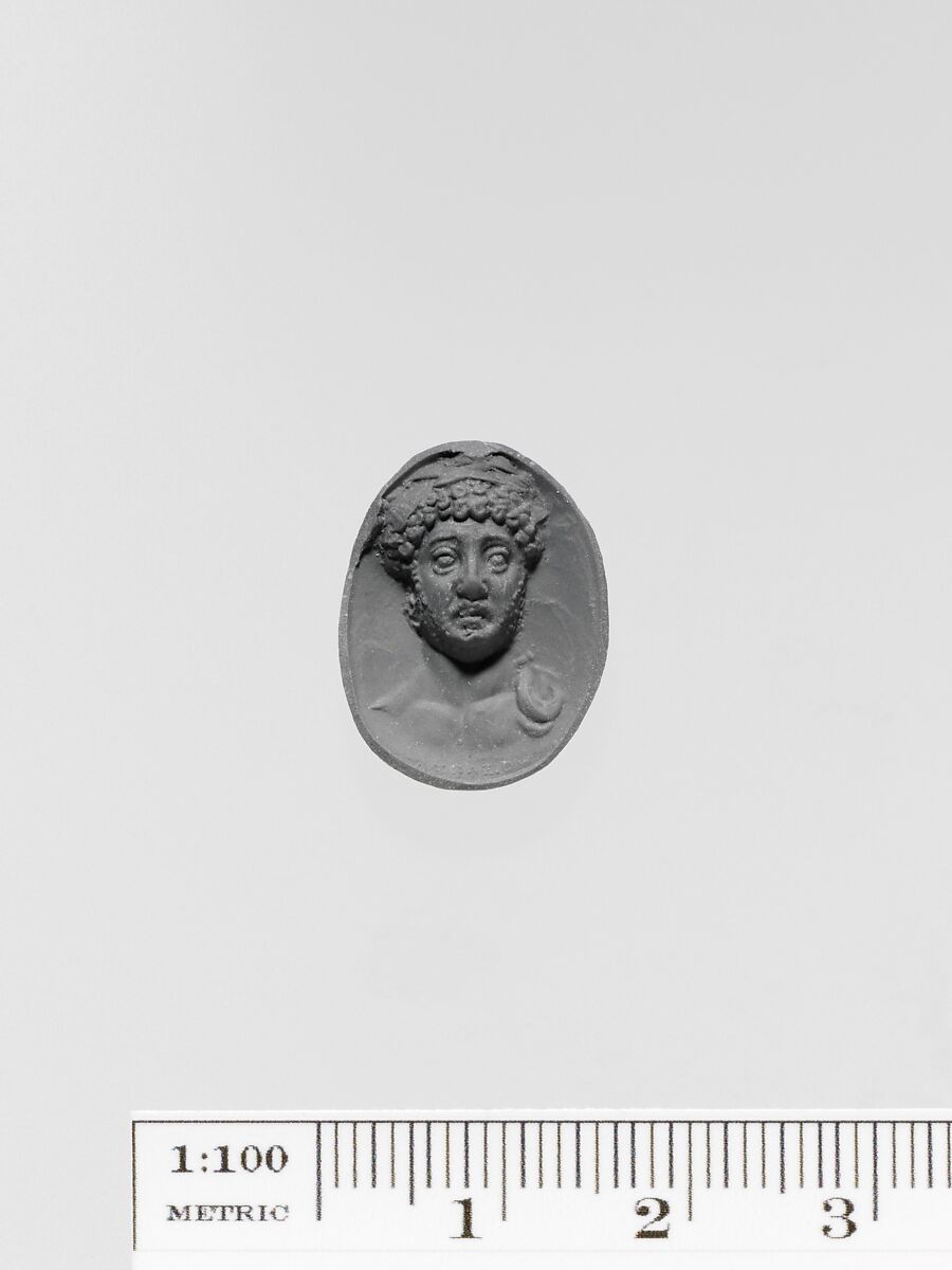 Carnelian ring stone, Signed by Aspasios, Carnelian, Roman