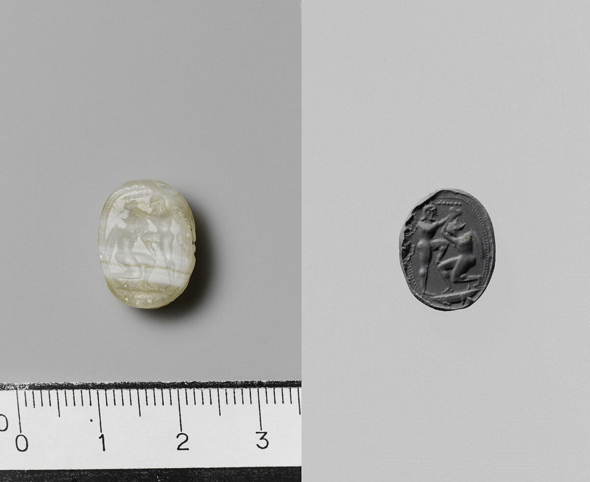 Banded agate scarab, Agate, Etruscan
