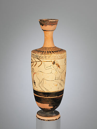 Terracotta lekythos (oil flask)
