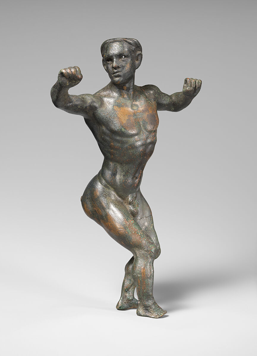 Bronze statuette of an acrobat, Bronze, Greek 