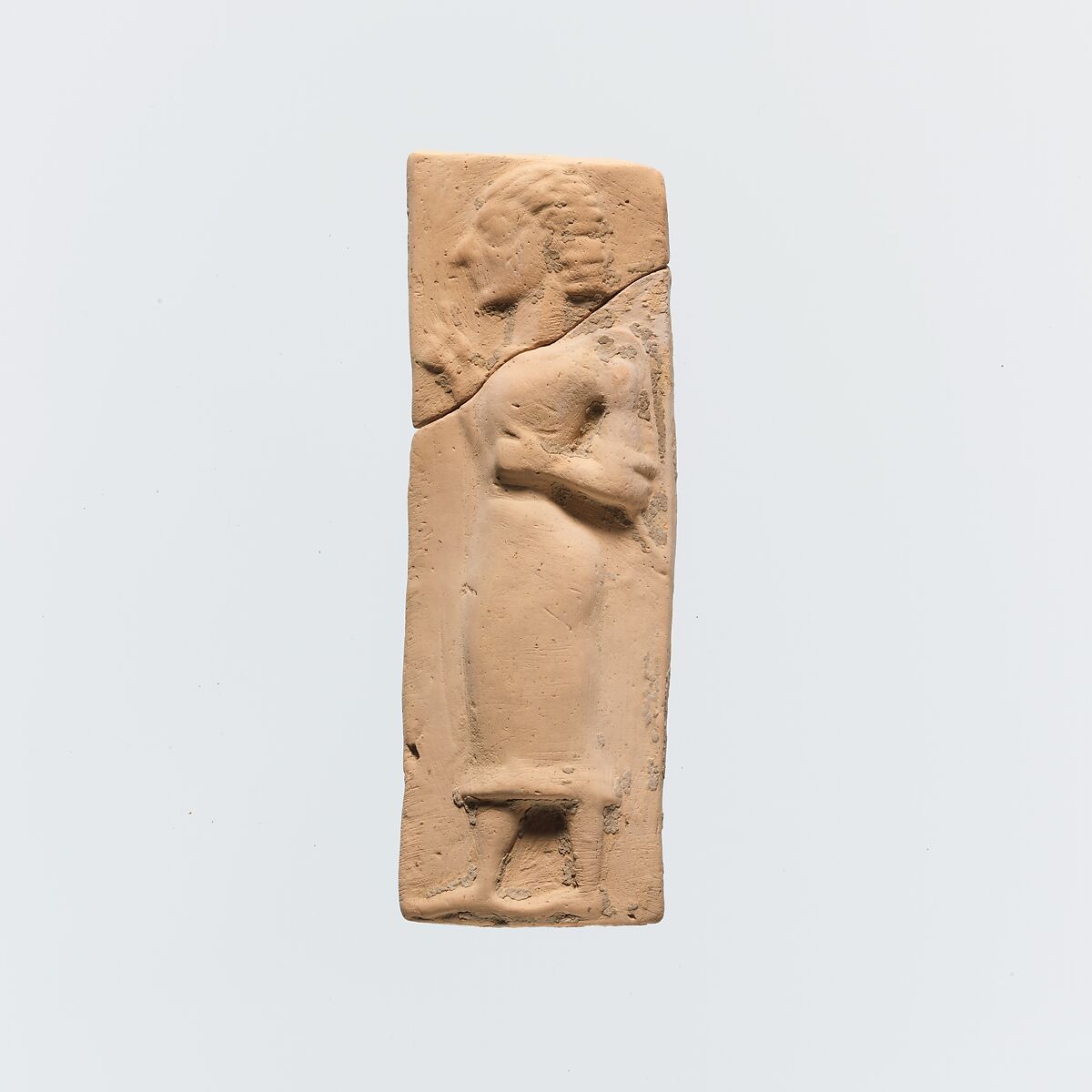 Terracotta plaque, Terracotta, Greek, Cretan 