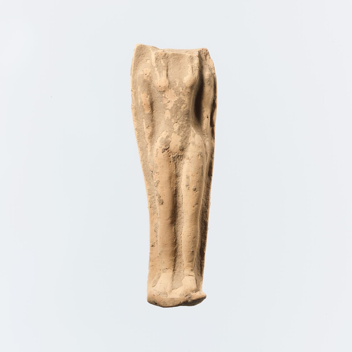 Terracotta statuette of a female figure, Terracotta, Greek, Cretan 