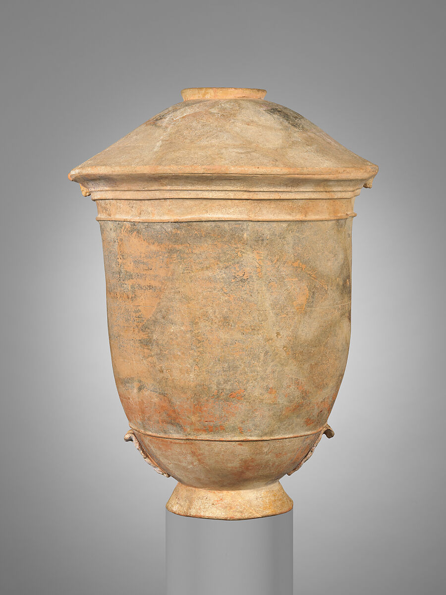 Terracotta vase, Terracotta, Greek, Sicilian, Centuripe
