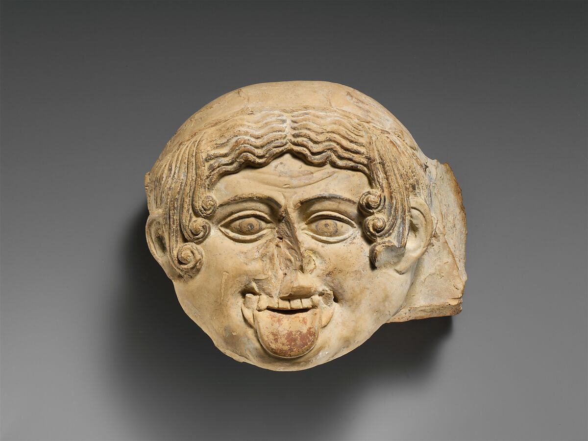 Terracotta antefix (roof tile), Terracotta, Greek 