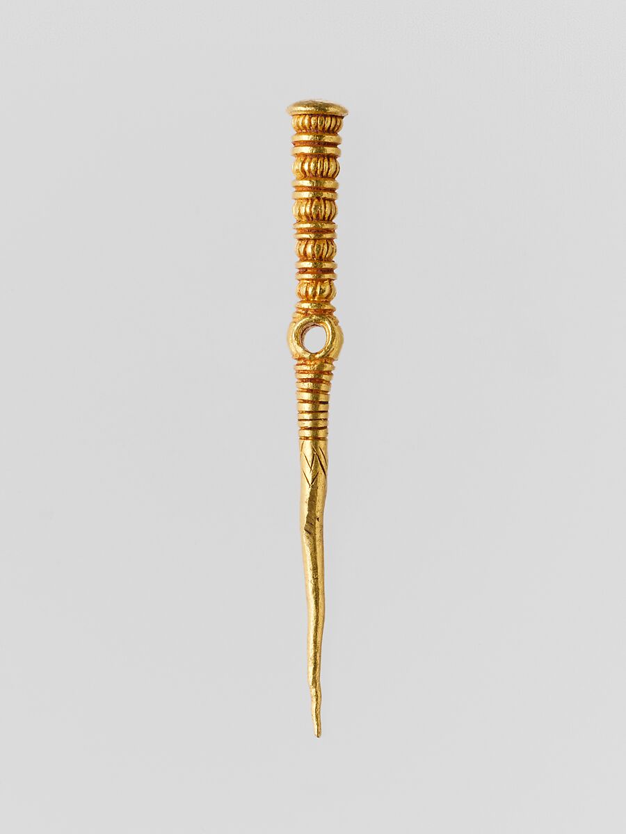 Gold pin, Gold, Mycenaean