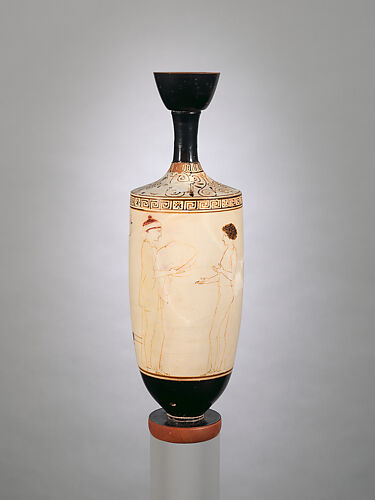 Terracotta lekythos (oil flask)