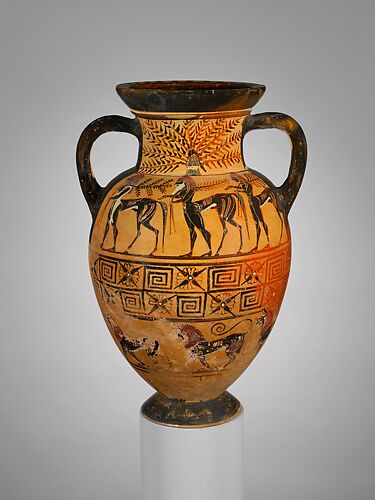 Terracotta neck-amphora (jar)