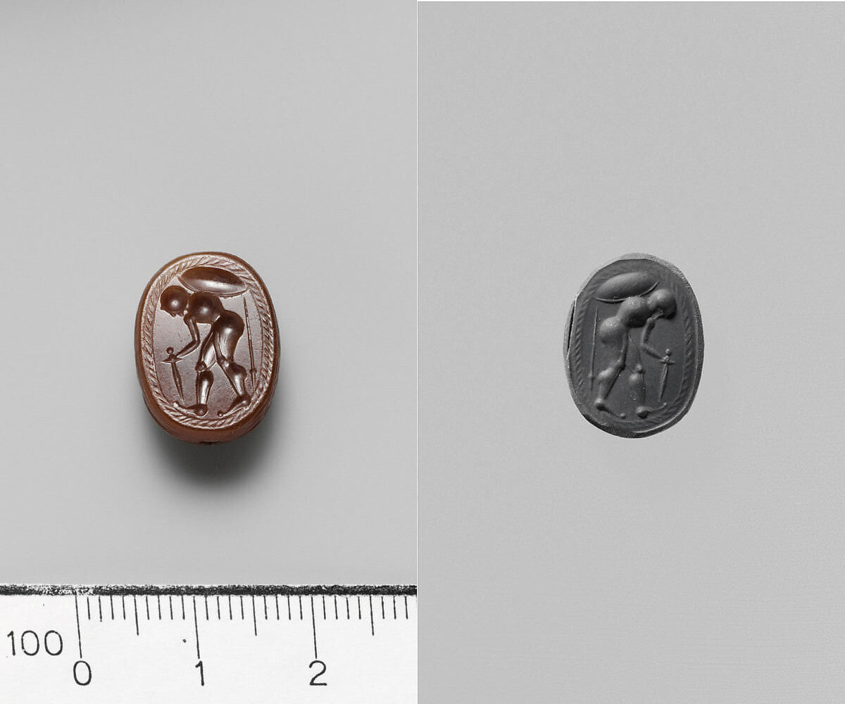 Carnelian scarab, Carnelian, Etruscan