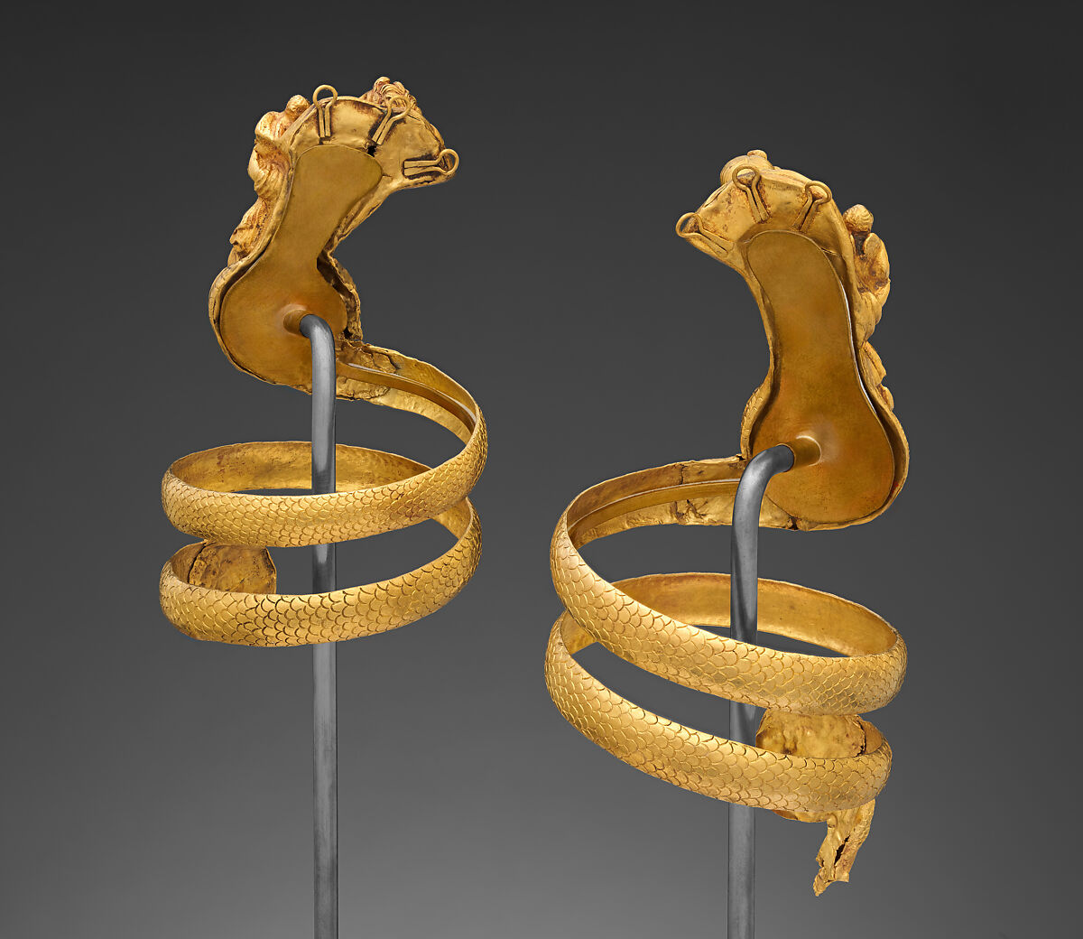 Pair of gold armbands, Gold, Greek