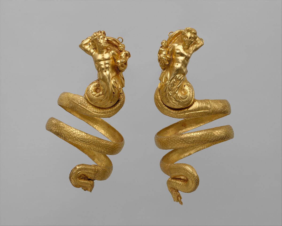 Pair of gold armbands, Gold, Greek