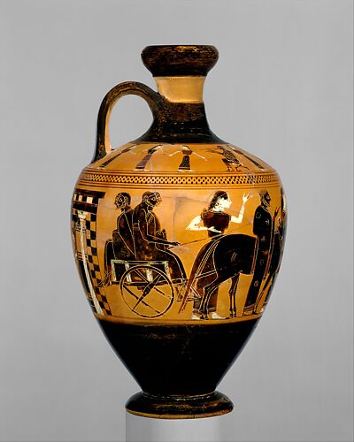 Terracotta lekythos (oil flask)