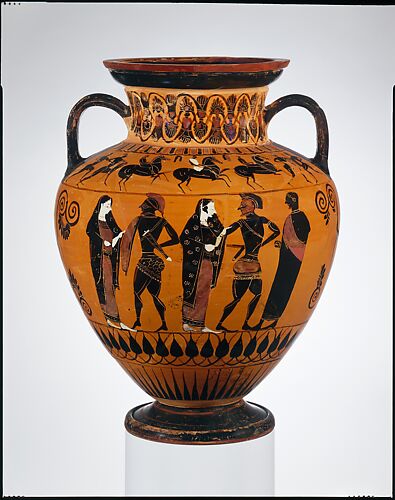 Terracotta neck-amphora (jar)