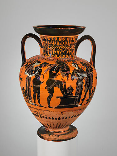 Terracotta neck-amphora (jar)