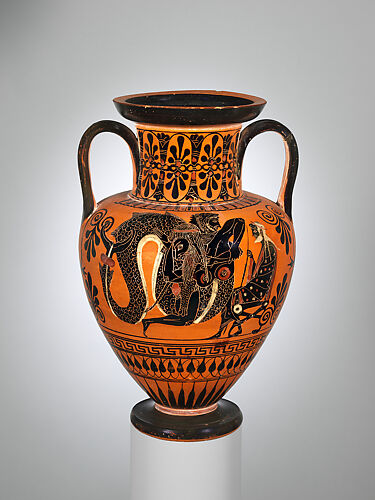 Terracotta neck-amphora (jar)