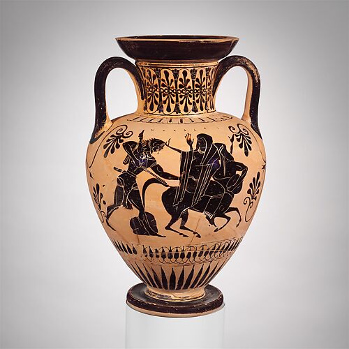 Terracotta  neck-amphora (jar)