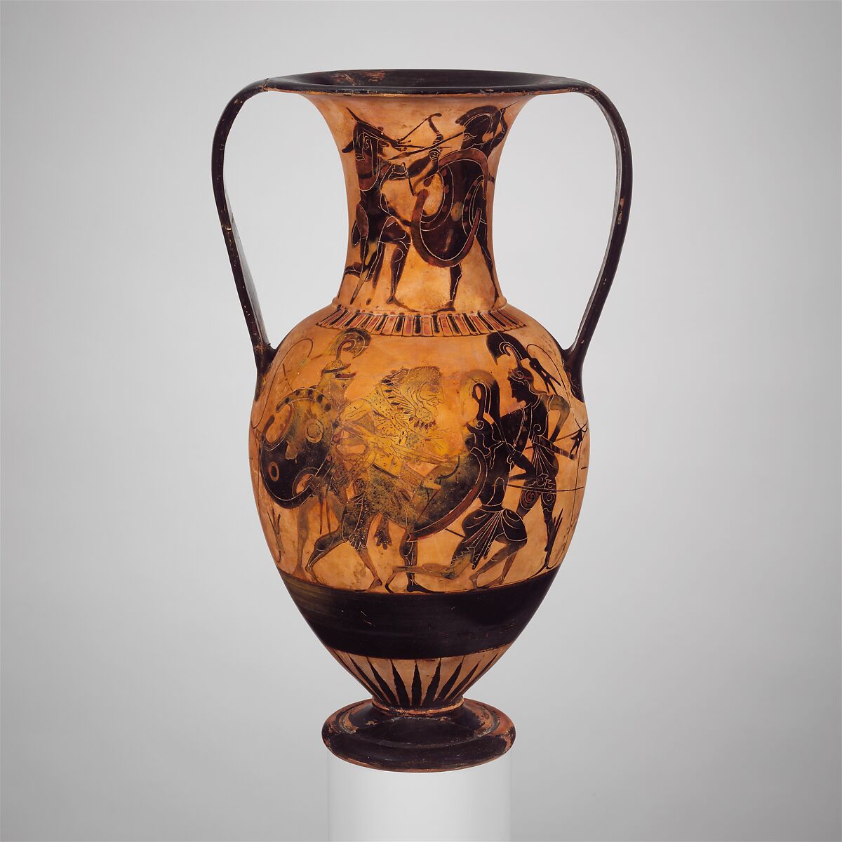 Antigua Grecia Dionysus Oinochoe Amphora Jarrón Cerámica Talos Artifacts Aquiles on Chariot