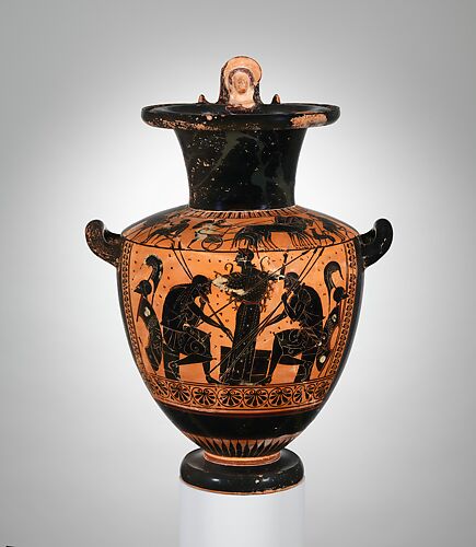 Terracotta hydria (water jar)