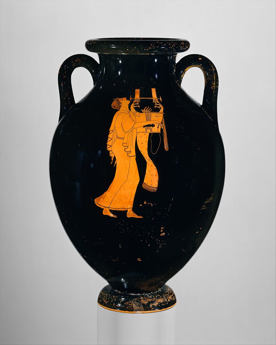 Attributed to the Berlin Painter | Terracotta amphora (jar) | Greek ...