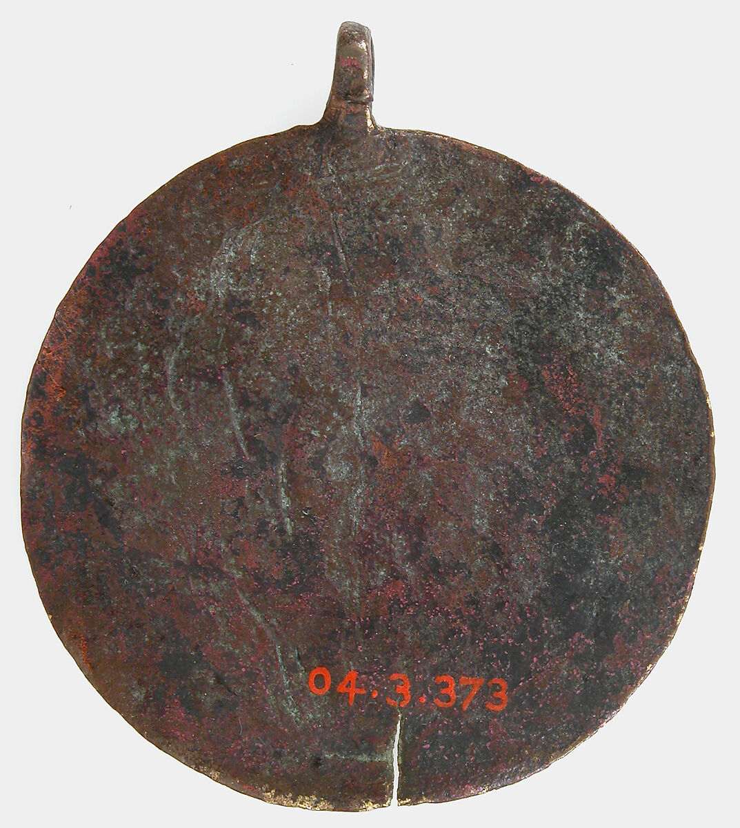 Harness Pendant, Copper, gold, enamel, possibly Spanish