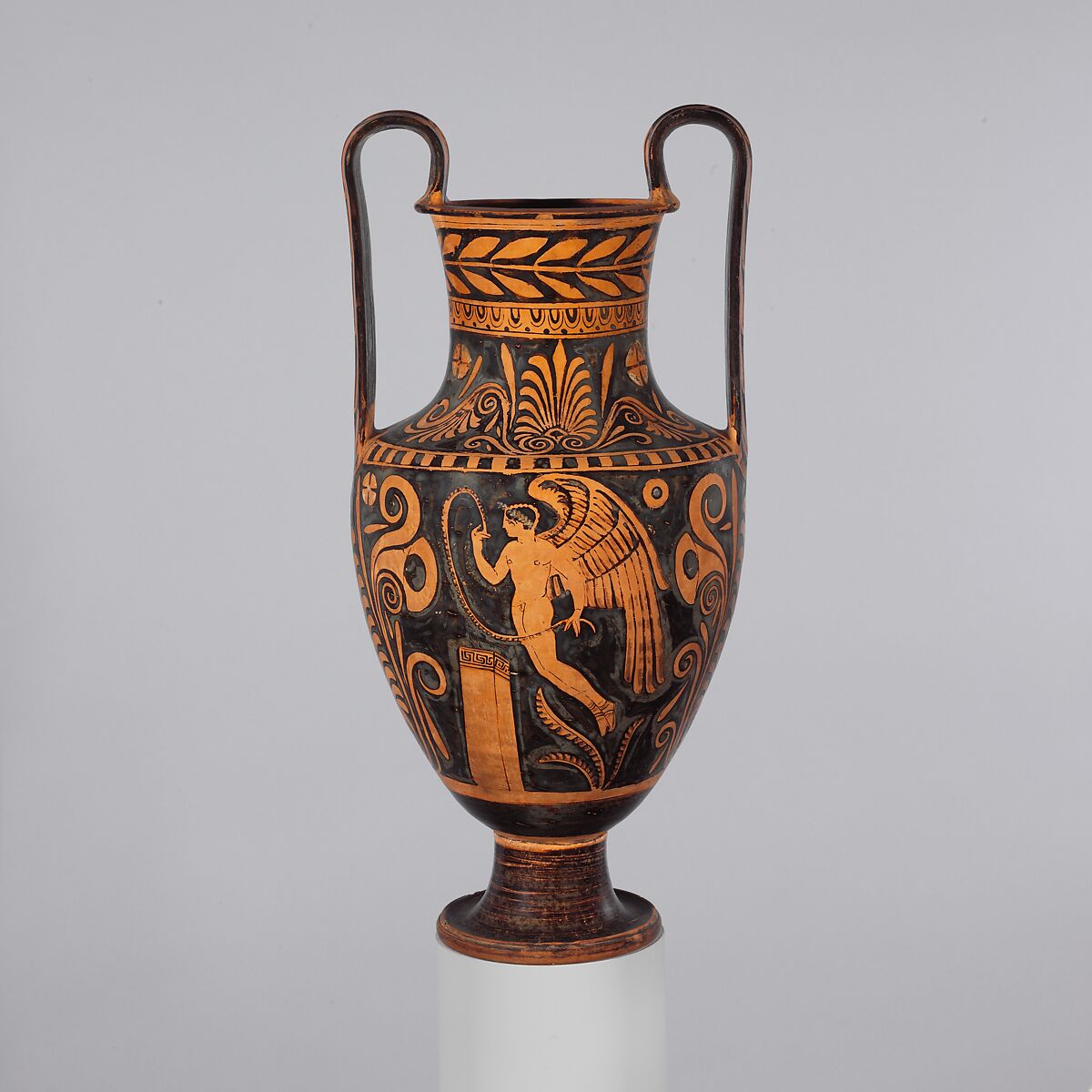 Terracotta nestoris (two-handled jar), Attributed to the Primato Painter, Terracotta, Greek, South Italian, Lucanian 