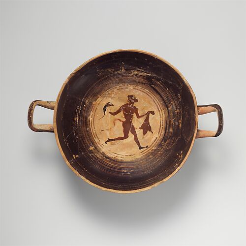 Terracotta kylix (drinking cup)