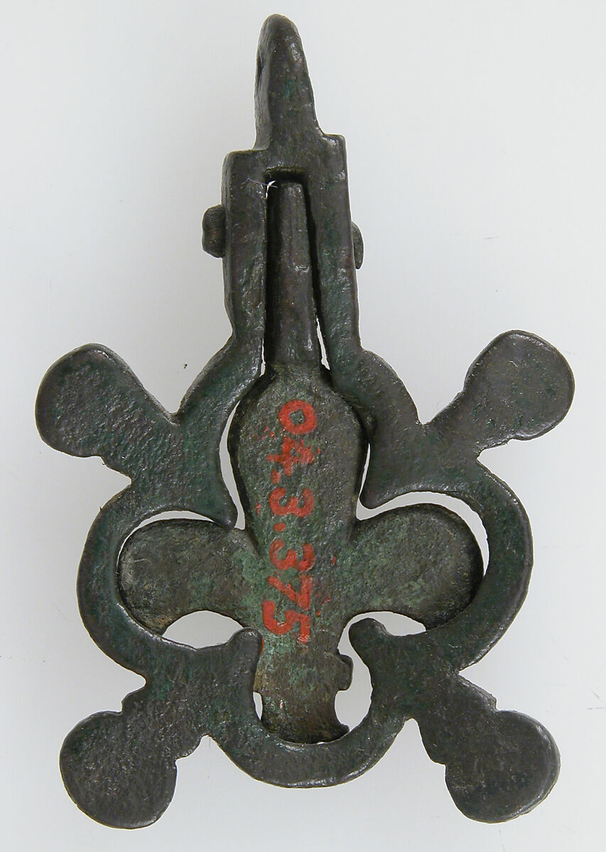 Harness Pendant, Copper alloy, possibly French