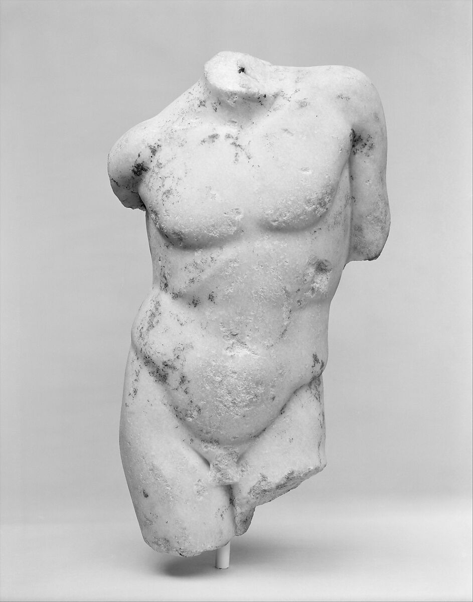 Marble torso of a boy, Marble, Roman 