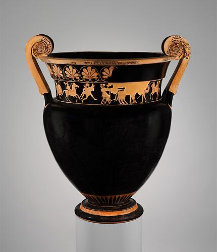 Terracotta volute-krater (bowl for mixing wine and water)