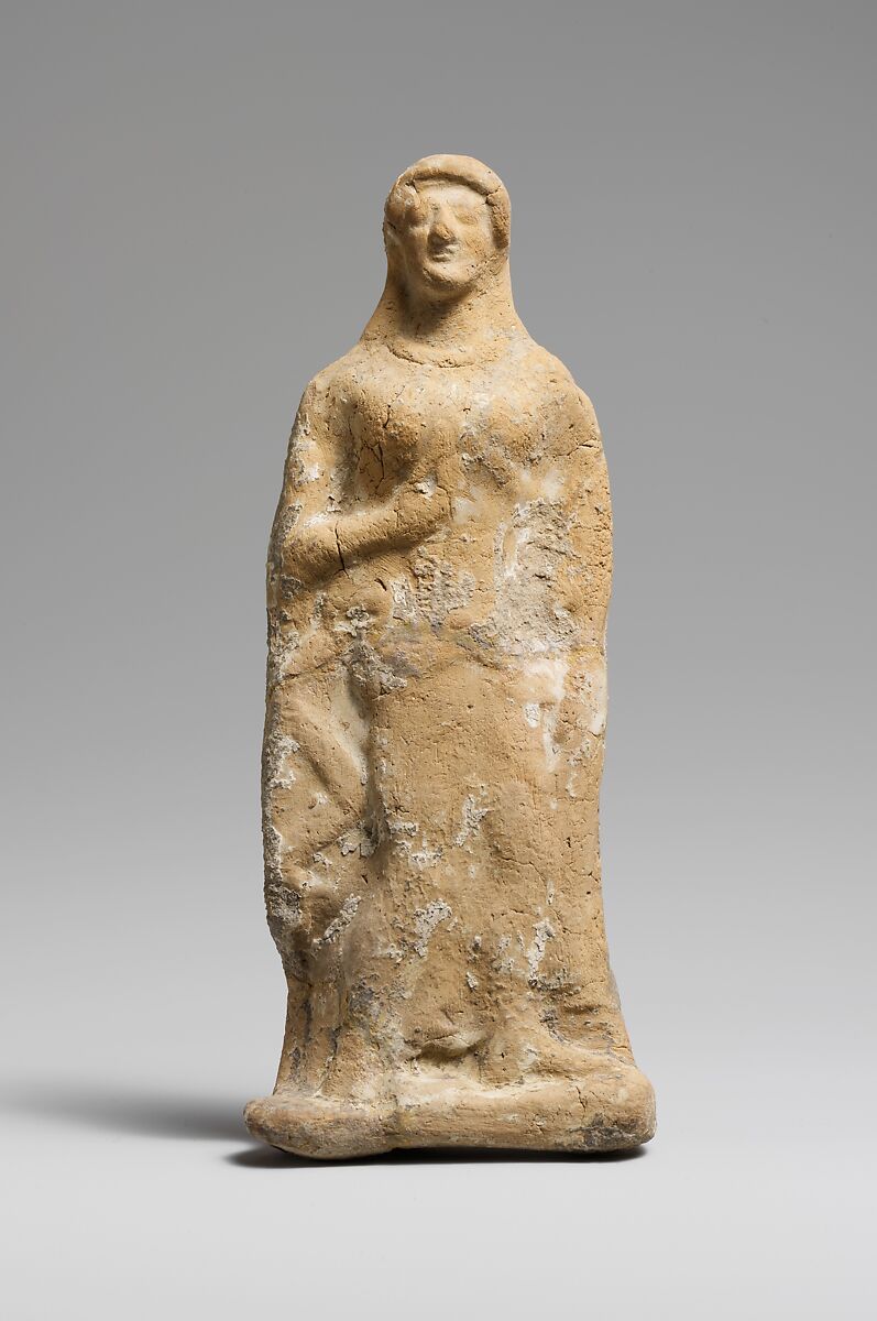 Terracotta statuette of a woman | Greek, Attic | Classical | The ...