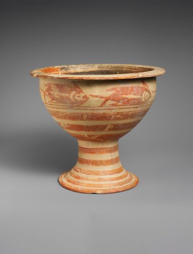 Terracotta footed bowl