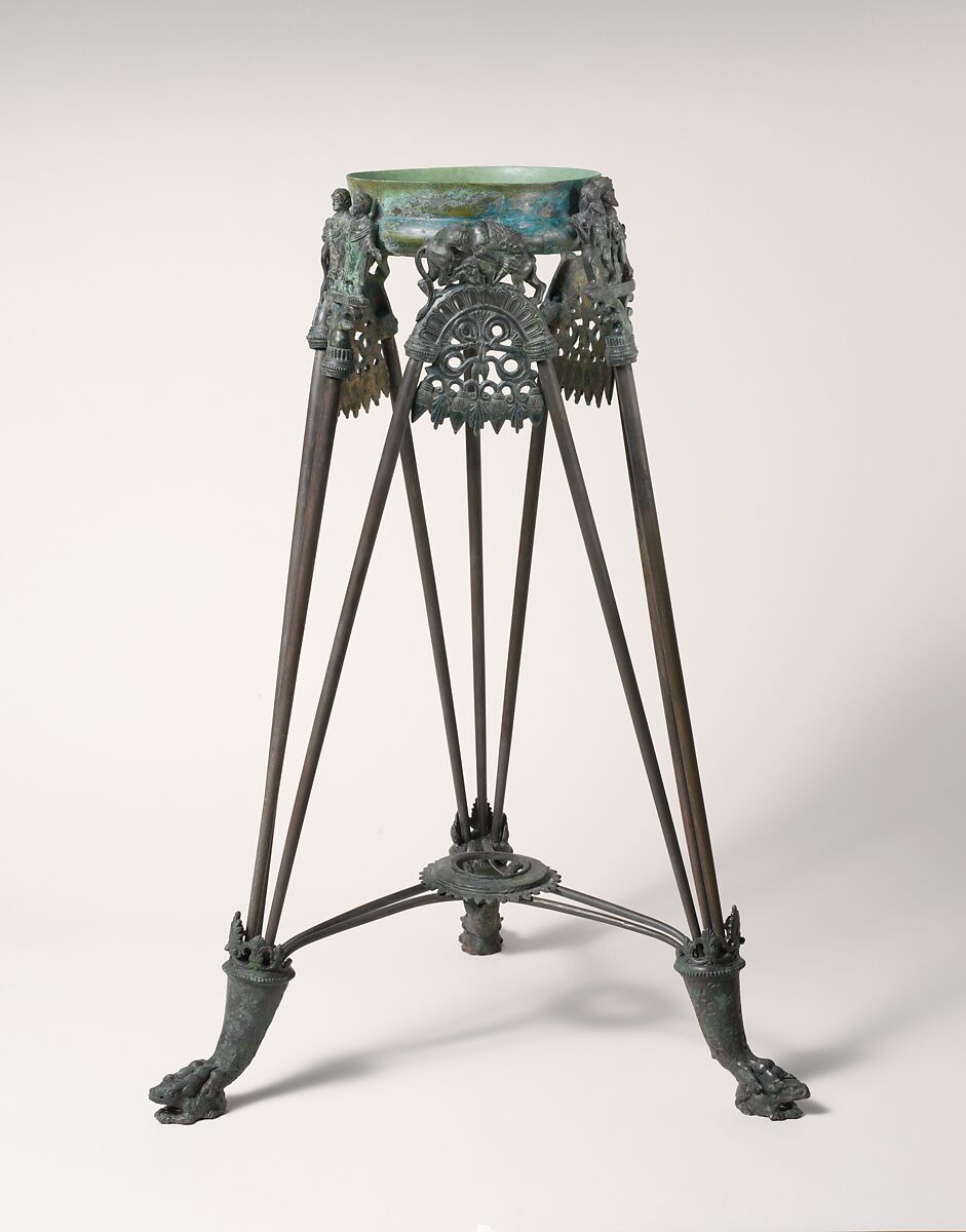 Bronze tripod, Bronze, Etruscan 