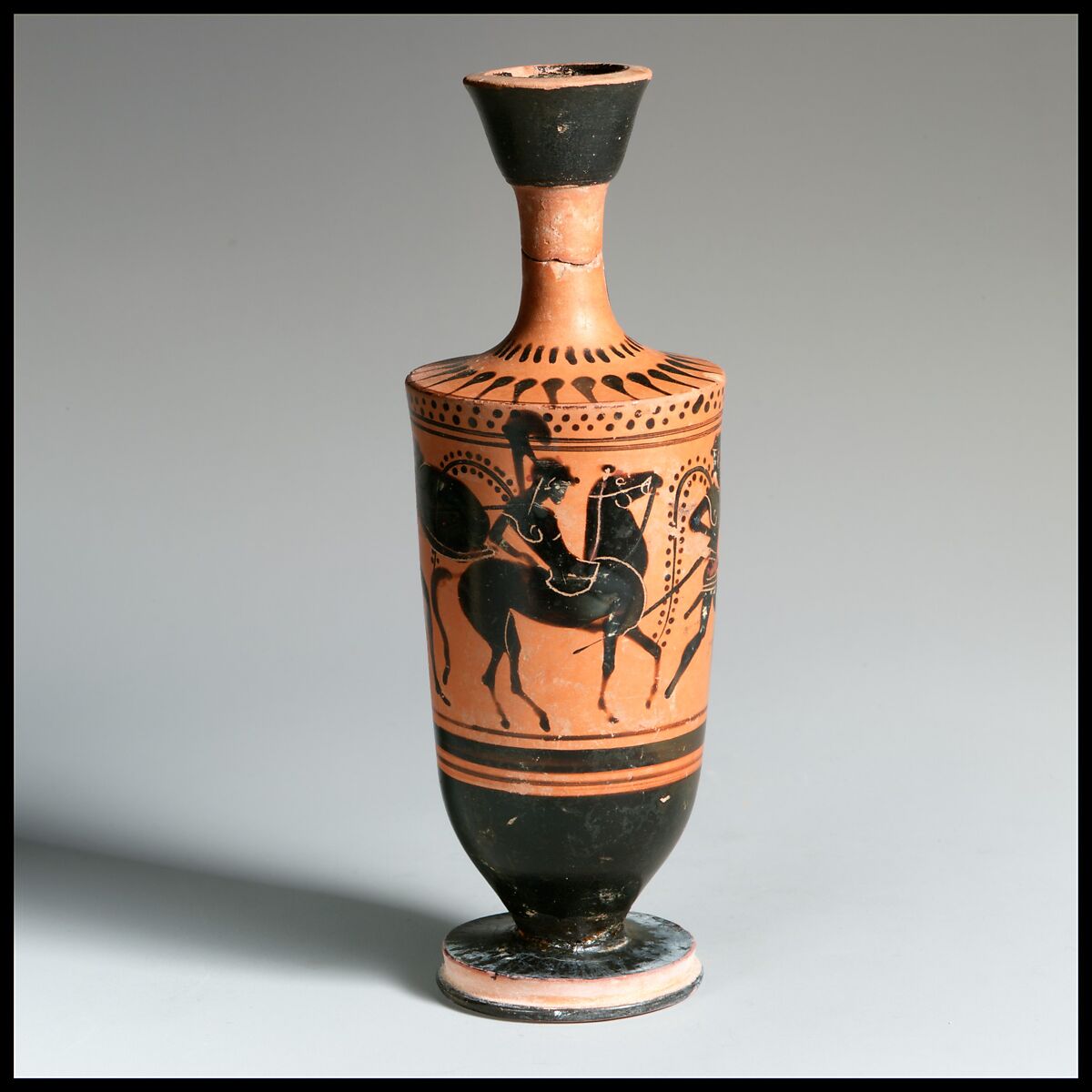 Lekythos, Attributed to the Diosphos Painter, Terracotta, Greek, Attic 