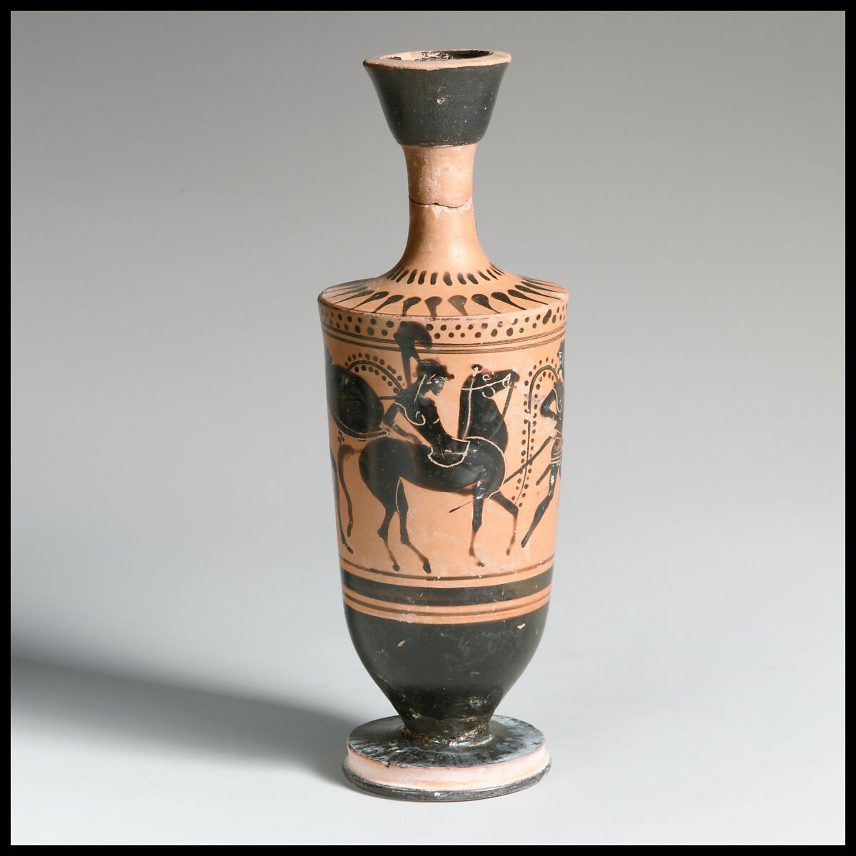 Lekythos, Attributed to the Diosphos Painter, Terracotta, Greek, Attic