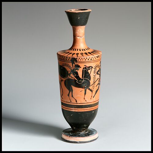 Attributed To The Diosphos Painter Terracotta Neck Amphora Jar Greek Attic Archaic