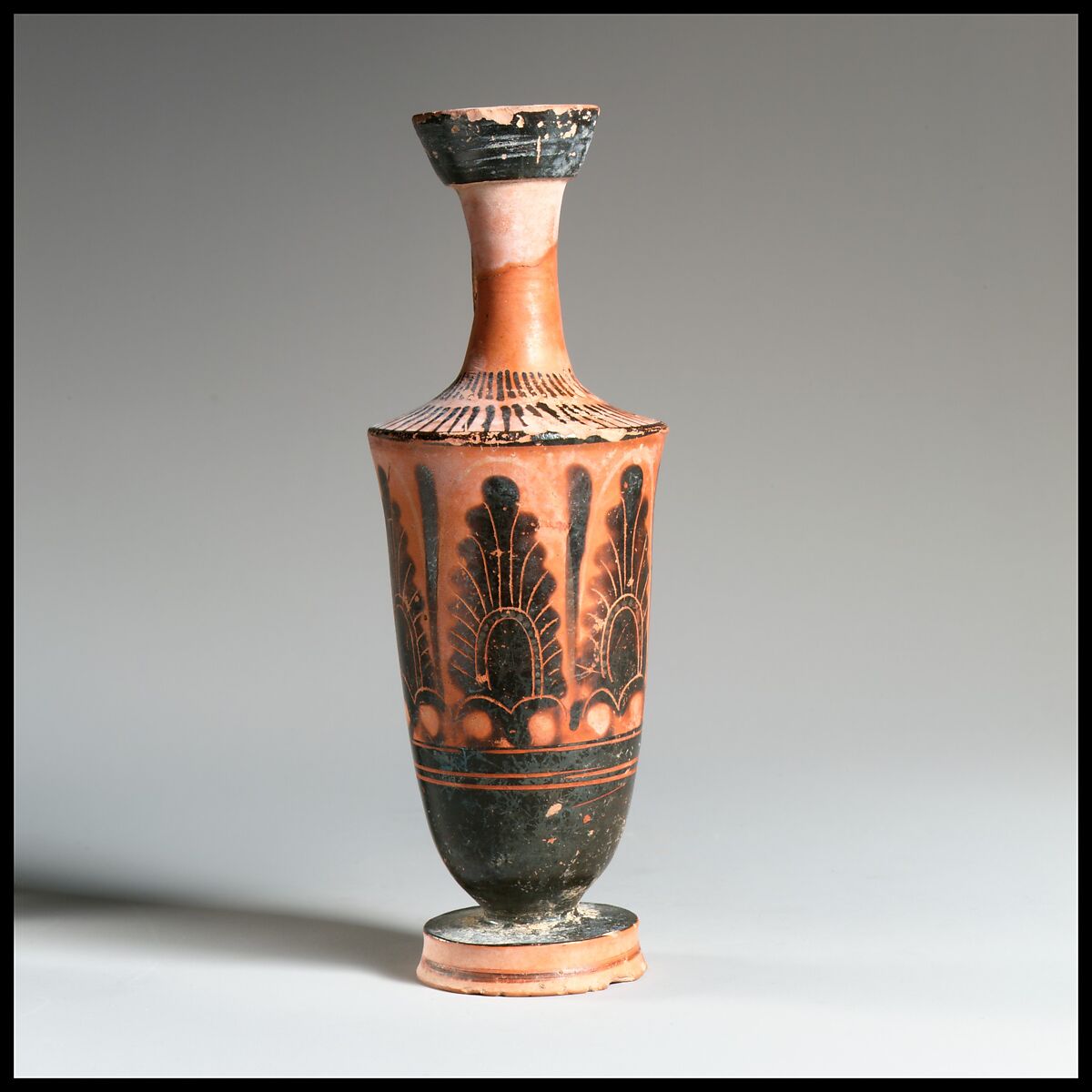 Lekythos, Attributed to the Beldam Painter, Terracotta, Greek, Attic 