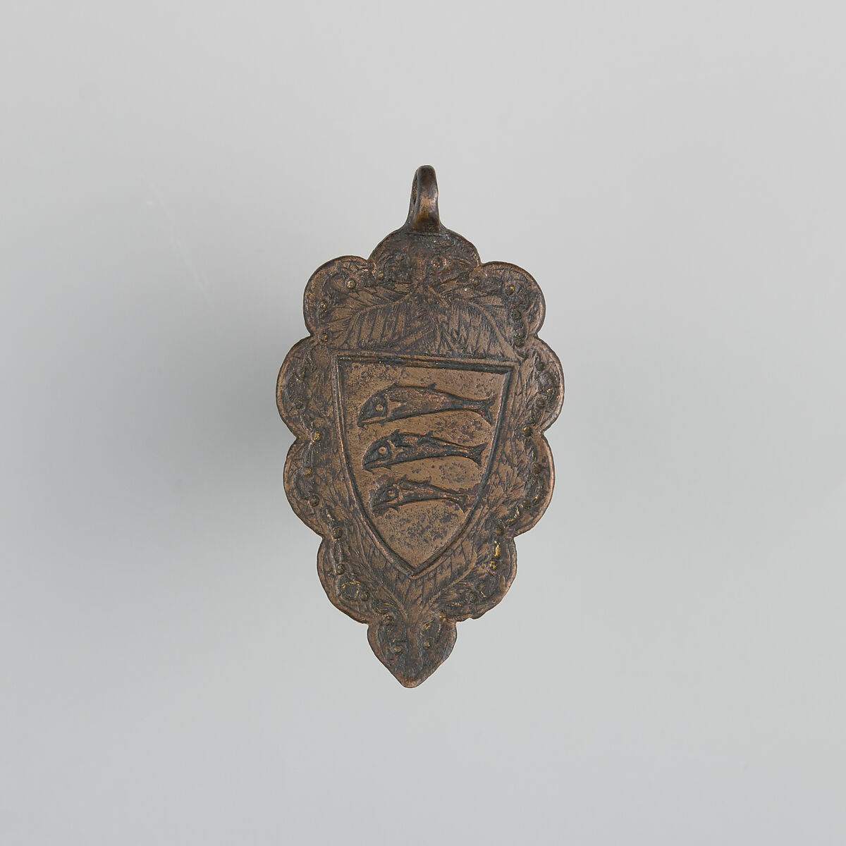 Badge or Harness Pendant, Copper, Spanish or British 
