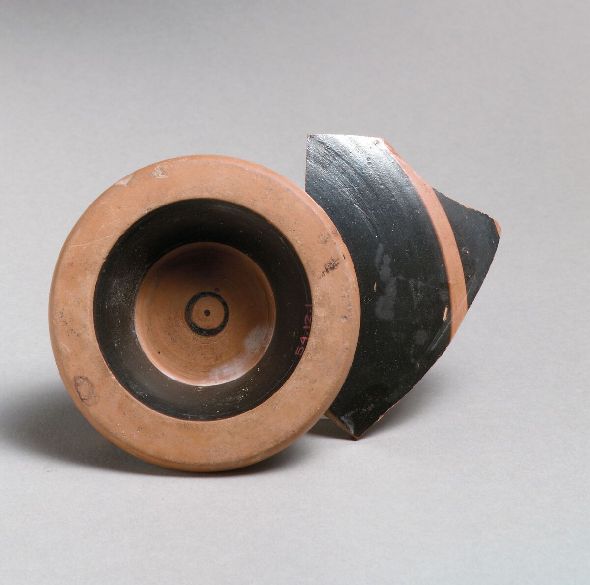 Kylix fragments, Attributed to the Segment Class, Terracotta, Greek, Attic