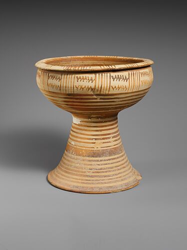 Terracotta footed bowl