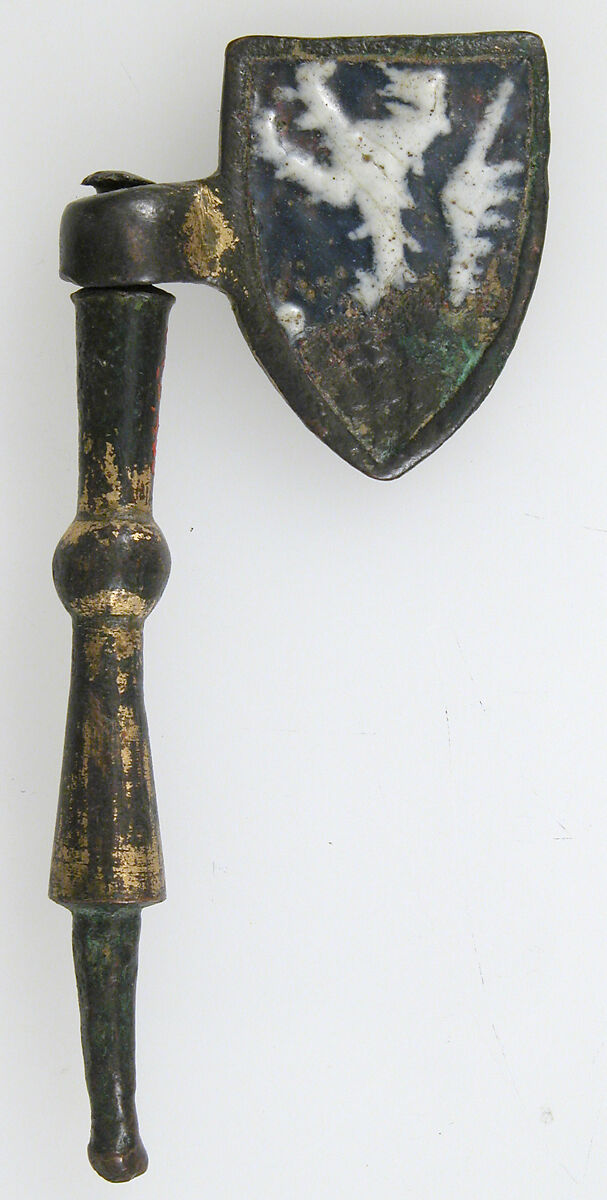 Harness Ornament, Copper, gold, enamel, possibly British 