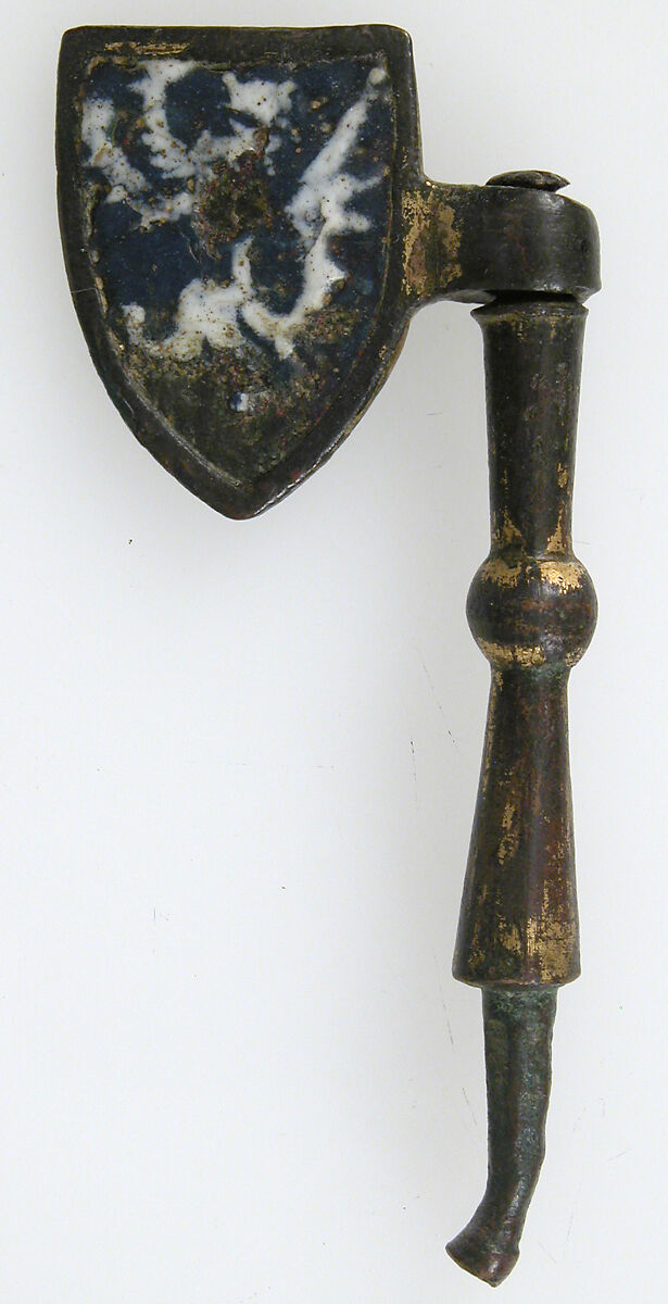 Harness Ornament, Copper, gold, enamel, possibly British