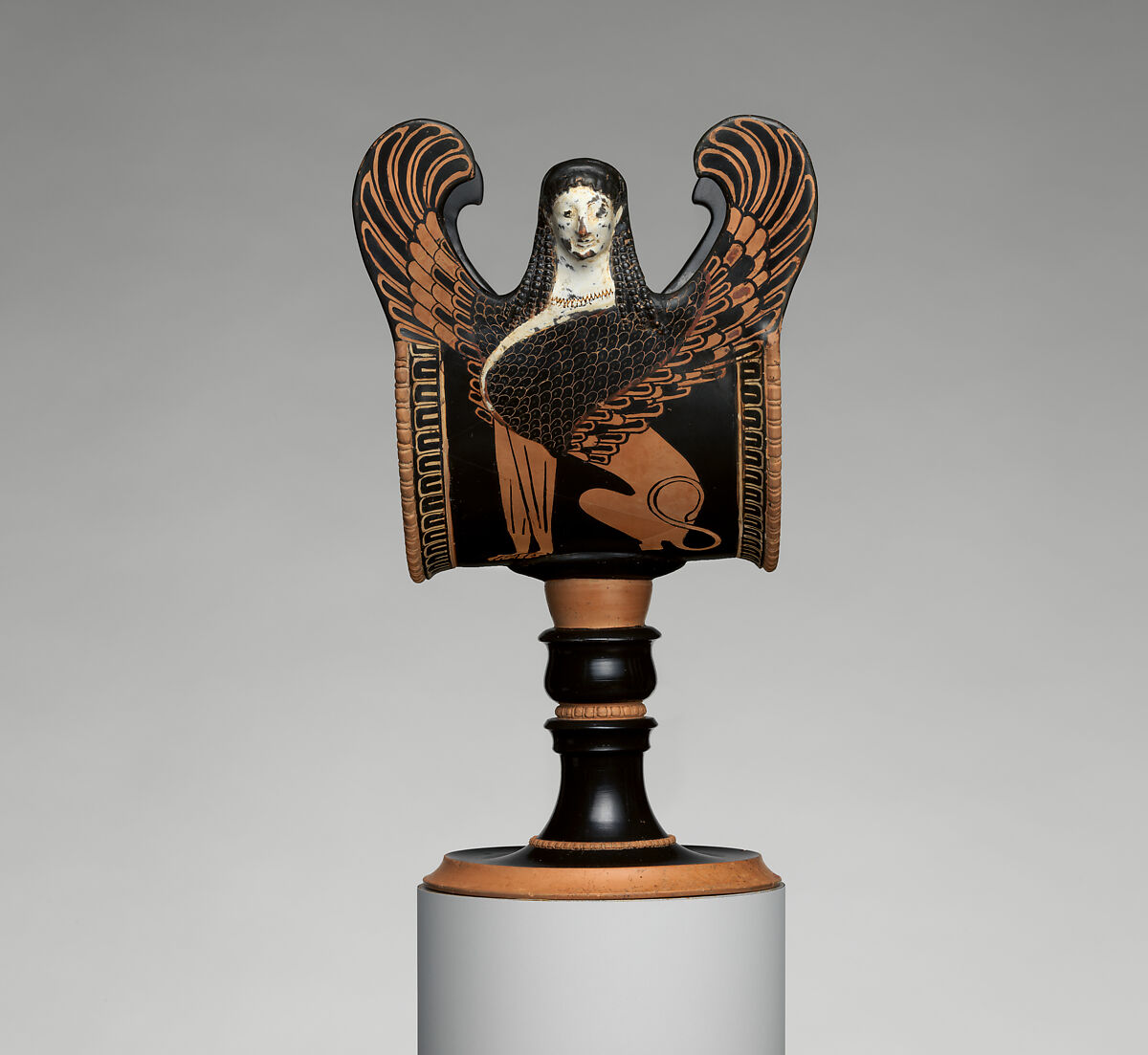 Terracotta stand Greek, Attic Archaic The Metropolitan Museum of Art
