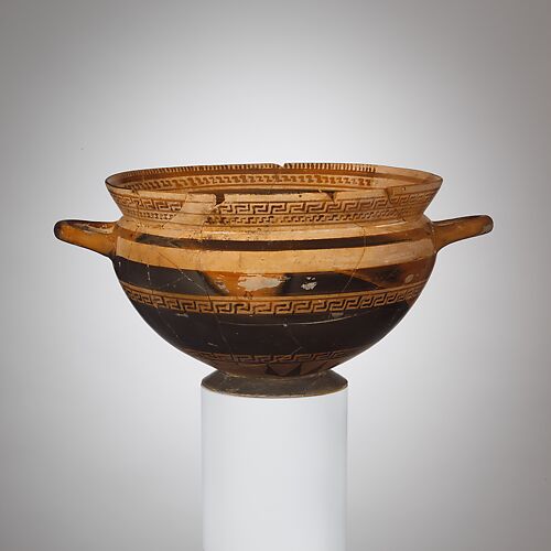 Terracotta skyphos (deep drinking cup)